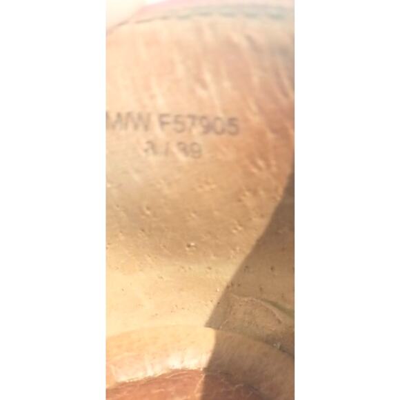 BORN WMS 8 MAPLE LOAFERS RED LEATHER BASKET WEAVE BOHO - Picture 6 of 9